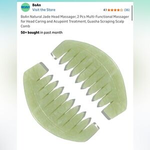 Jade Head Massager Comb